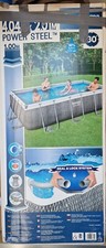 Bestway Power Steel 56441 404x201cm Piscina Fuori Terra Rettangolare +scala