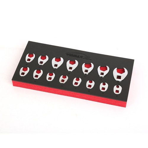 15pcs crows foot - wrench, set