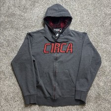 Felpa con cappuccio e zip vintage Y2K C1rca Circa Sierra Fellers taglia media rara pezzo da skate