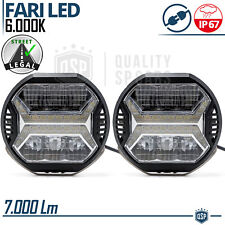 2 Fari Supplementari LED Auto Fuoristrada OMOLOGATI Luce Bianca 350MT 70W 7000LM