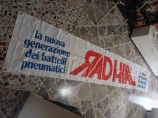 Striscione pubblicitario gommato Battelli Radhial anni 80 0 90