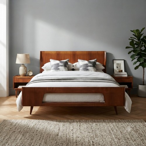Letto matrimoniale vintage - letto,