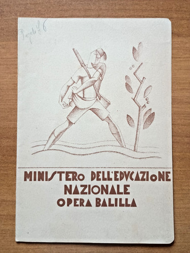 Pagella fascista opera balilla - opera,