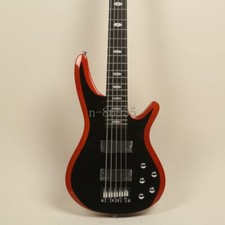 Basso Elettrico Nero 5 Corde Hardware Cromato 5 Manopole Tastiera Palissandro