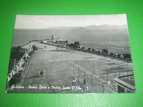 Cartolina piombino piazza - piombino,