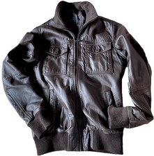 Zara Vintage Bomber Vera Pelle