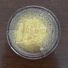 Moneta Euro foglia d’oro 24k Barovier & Toso vetro Murano