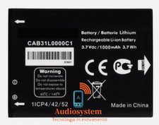 BATTERIA ORIGINALE ALCATEL ONE TOUCH OT-890D SOUL 2004C 2004G 200X CAB31L0000C1