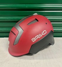 Casco snowboard sportivo invernale BRIKO MONGIBELLO 56 cm 2016 grigio/rosso nuovo con etichette