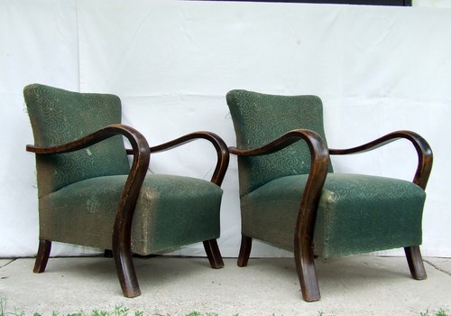Coppia poltrone art decò - coppia, di