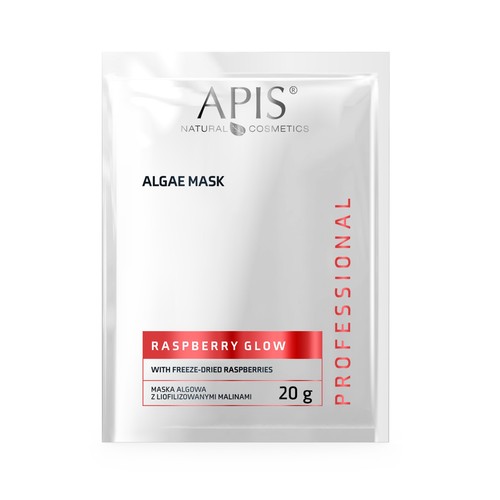 Maschera viso alginato lampone