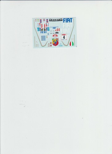 Decal racing43 fiat - 1:43, racing43:fiat