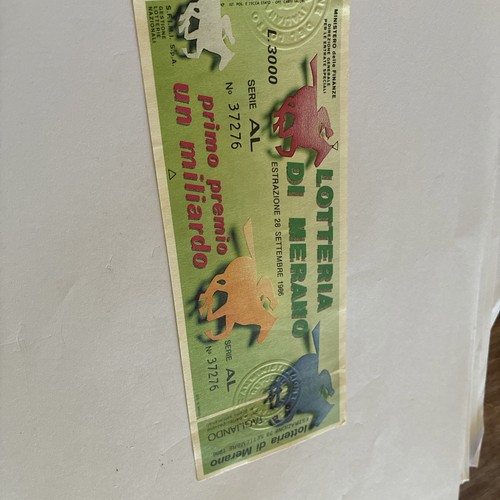 Biglietto lotteria nazionale - lotteria,