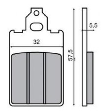 Coppia pastiglie freno