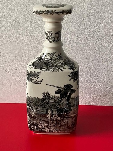 Bottiglia liquore scene caccia - liquore,