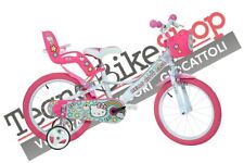 Bici per Bambina Bicicletta Dino Bikes Hello Kitty Club 2 - Taglia 16" Pollici