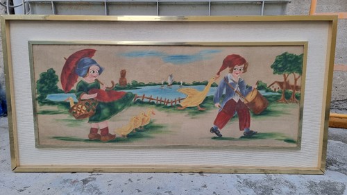 Grande quadro olio - olio, su
