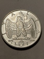 1 LIRA 1939 XVIII V.E.III