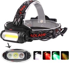 BESTSUN Lampada Frontale LED Ricaricabile, 1000 Lumen Torcia Frontale COB