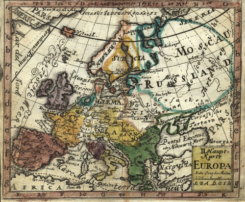 Europa originale incisione - originale,