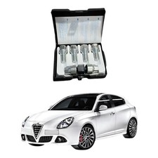 Set 4 Bulloni ANTIFURTO Adatto per ALFA ROMEO Giulietta Cerchi in LEGA o ACCIAIO