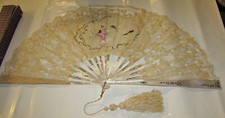 Antico ventaglio pizzo - antico,