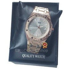 Orologio Automatico Meccanico Corda Da Polso FULL SET Gold Pink movimento vista