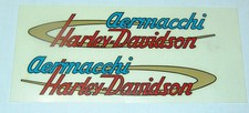 COPPIA ADESIVI LOGO SERBATOIO AERMACCHI HARLEY DAVIDSON AD660002