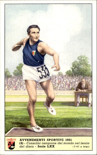 Cartolina sportiva lavazza - cartolina,