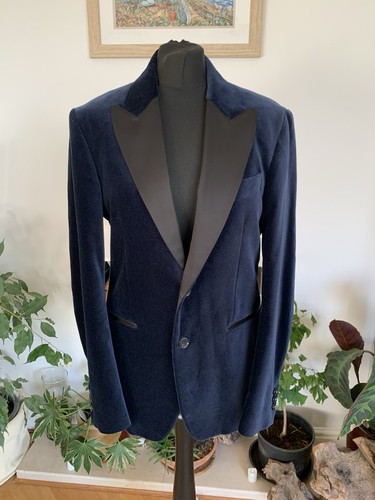 Giacca blazer velluto blu - , navy