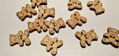 Lotto bottoni legno - lotto, 20