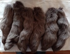 lotto 6 CODE DI VOLPE ARGENTO / GRIGIA  Pelliccia vera