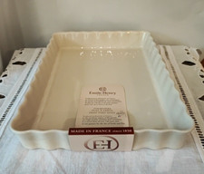 Emile Henry Tortiera Rettangolare Ceramica Argilla 33x24 Cm.