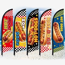 HOT DOGS Bandiera Piuma Solo