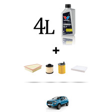 HOFFCAR Kit tagliando 4 FILTRI e 4L OLIO per Ford Ecosport 1.5 Tdci 70kw dal 201
