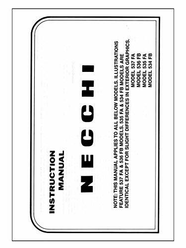 Necchi 537fa 536fb 535fa - necchi,
