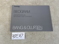Beogram Bang & Olufsen 5500 Giradischi Manuale Istruzioni Libretto 40E47