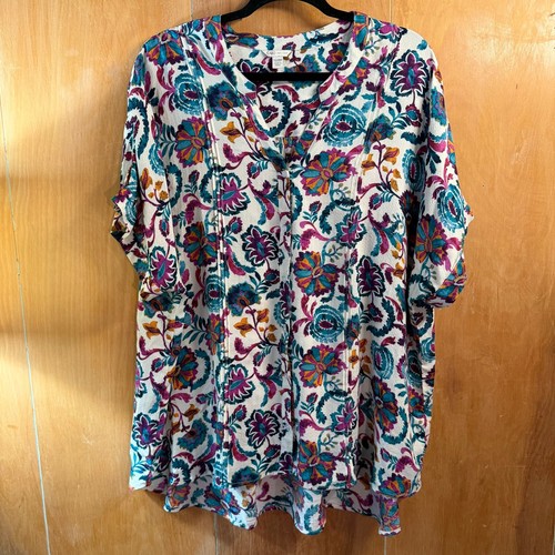 Camicetta rayon floreale - camicetta, in