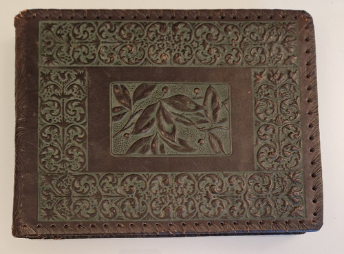 Album pelle colore verde - in,
