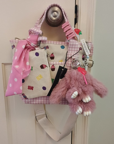 Madden girl tote bag - bag, gingham