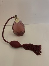 Burgundy Glass Perfume Bottle