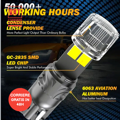 2pz lampadina led w5w t10 - 2pz,