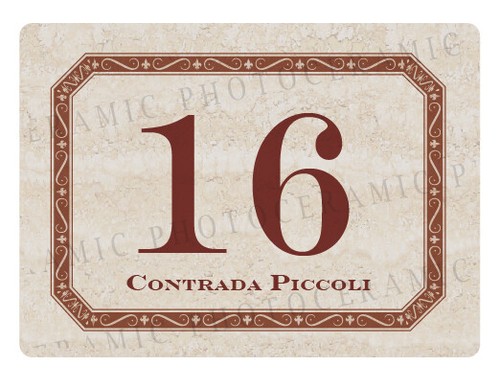 Numero civico stampa - numero, 850°