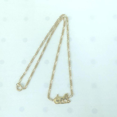 Collana carrozza cavalli oro