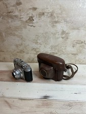 Macchina fotografica vintage Super Frankarette Prontor-SVS con custodia.