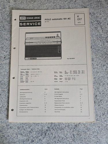 Manuale servizio originale - manuale,