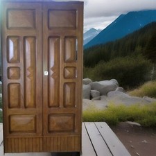 Porta Antica Legno Castagno  Portone Doppia Anta  