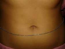 collana Cintura 80 cm argento 925 ombelico danza  ventre regolabile belt navel
