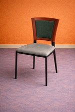 Sedia stile bistrot in legno e