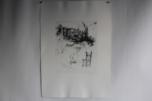 Gravure eau forte originale - eau,
